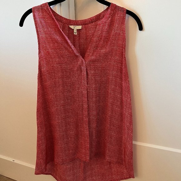 Joie red sleeveless blouse (size‎ small) - Picture 1 of 3
